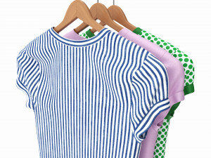 Clothing Short Sleeve Everyday Dress Medium on Hanger 3D 모델