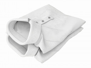 Clothing Short Sleeve Polo Shirts Men Stacked 2 3D मॉडल