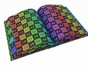 Open book with blank pages and bookjacket mockup 3D Модель