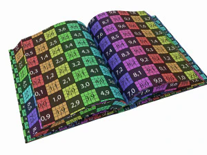 Open book with blank pages and bookjacket mockup 3D Model