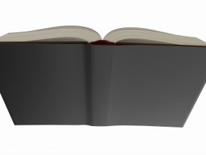 Open book with bookjacket and text 3Dモデル