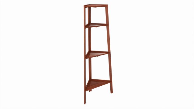 Outdoor and indoor triangle wood shelving 3D Model .c4d .max .obj .3ds .fbx .stl .blend 