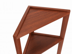 Outdoor and indoor triangle wood shelving 3D Model