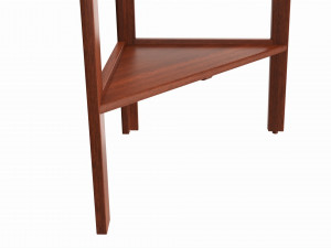 Outdoor and indoor triangle wood shelving 3D Model
