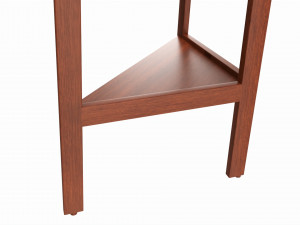 Outdoor and indoor triangle wood shelving 3D Model