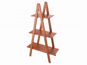 Outdoor and indoor wood shelving Modelo 3D