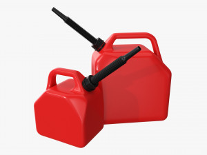 Plastic gas canister set 3D Модель
