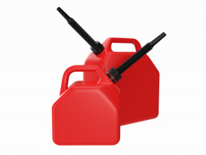Plastic gas canister set 3D Model