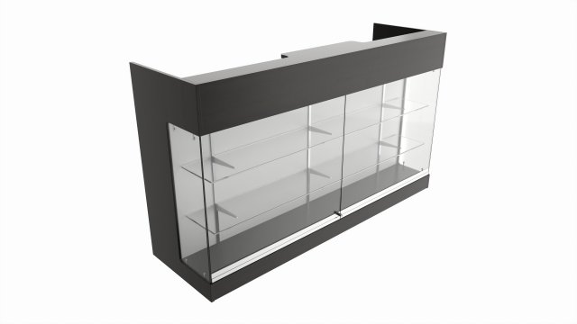 Point of sale showcase counter Modello 3D .c4d .max .obj .3ds .fbx .stl .blend 