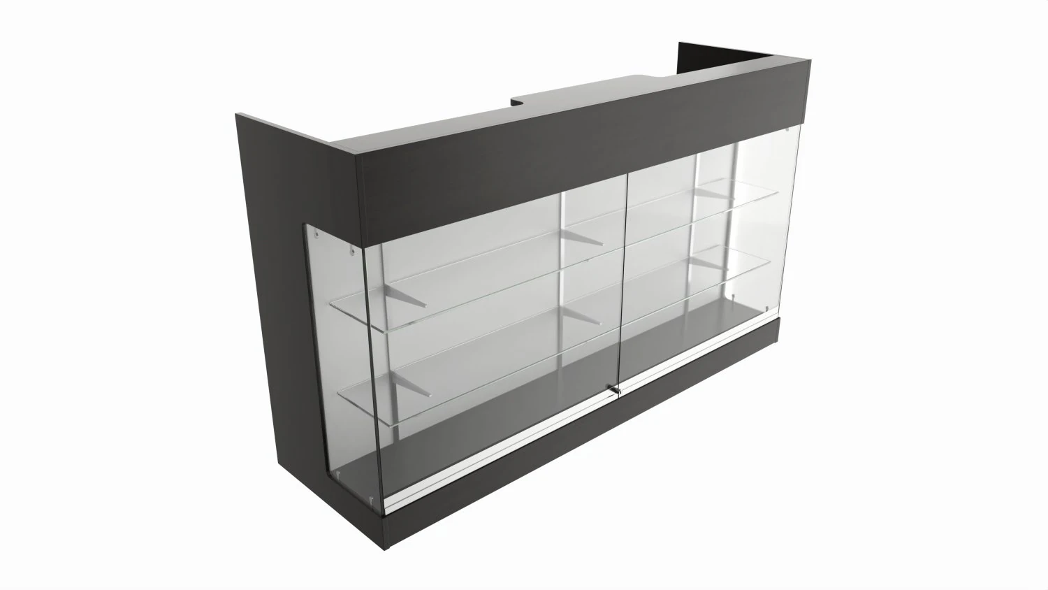 Point of sale showcase counter 3D Model .c4d .max .obj .3ds .fbx .stl .blend 