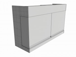 Point of sale showcase counter Modello 3D