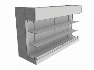 Point of sale showcase counter Modello 3D