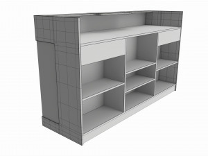 Point of sale showcase counter Modello 3D