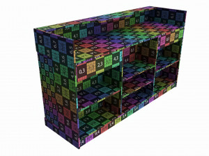 Point of sale showcase counter Modello 3D