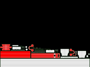 Portable toolbox chest with carrying handle set 3D Model