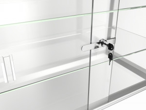 Shop two level counter top glass showcase 3D Model