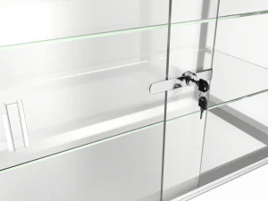 Shop two level counter top glass showcase 3D Model