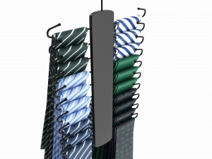 Store 20 Tie Hanger 3D 模型