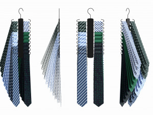 Store 20 Tie Hanger 3D 模型