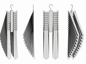 Store 20 Tie Hanger 3D Model