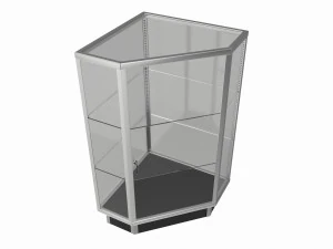 Store Corner Glass Showcase 3D Model