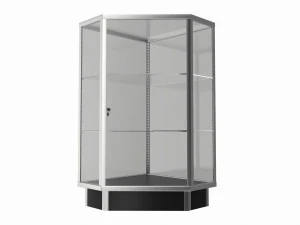 Store Corner Glass Showcase 3D Model