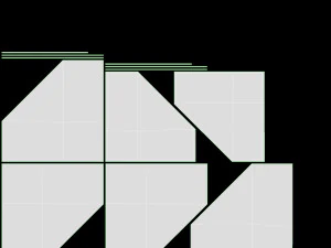 Store Corner Glass Showcase 3D Model