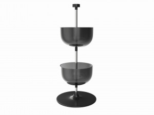 Store Counter Top 2-tier Spinning Bowl Display Modelo 3D