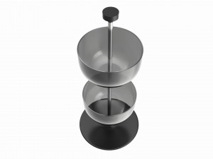 Store Counter Top 2-tier Spinning Bowl Display 3D Model