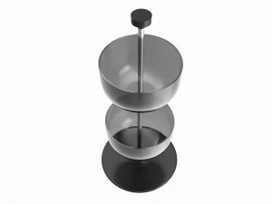 Store Counter Top 2-tier Spinning Bowl Display 3D Model