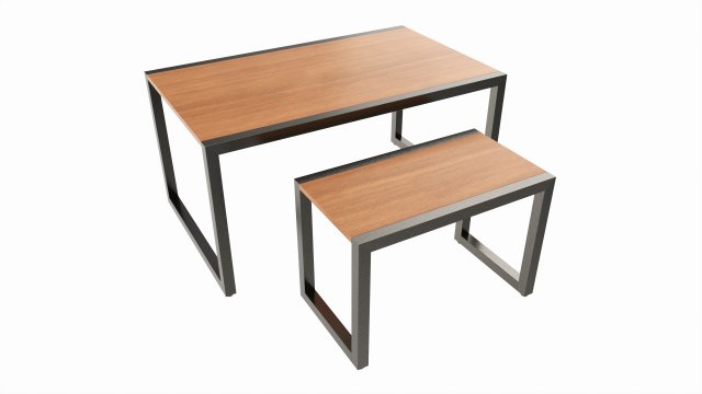 Store Display Nesting Tables 3D Model .c4d .max .obj .3ds .fbx .stl .blend 