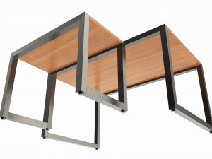 Store Display Nesting Tables 3D Model