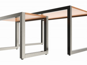 Store Display Nesting Tables 3D Model