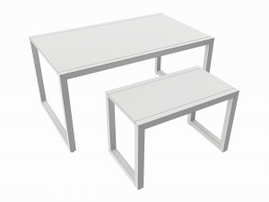 Store Display Nesting Tables 3D Model