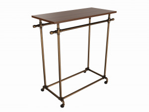 Store double bar rack system 3D Model
