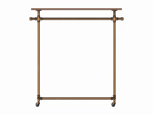 Store double bar rack system 3D Model