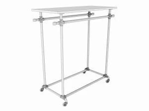 Store double bar rack system 3D Model