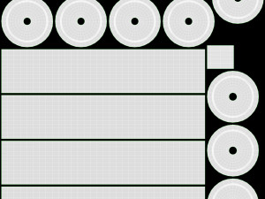 Store double bar rack system 3D Модель