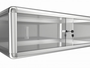 Store Flat Counter Top Glass Showcase Modèle 3D