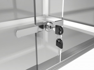 Store Flat Counter Top Glass Showcase Modèle 3D