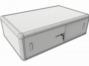 Store Flat Counter Top Glass Showcase Modèle 3D