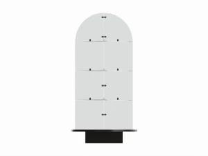 Store Glass Bullet Display with Base 3D Model