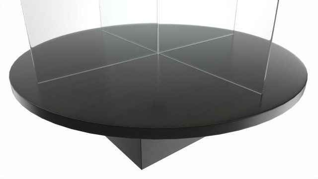 Store Glass Bullet Display with Base 3D Model in Other 3DExport