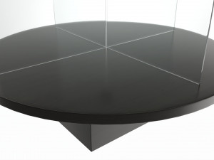 Store Glass Bullet Display with Base Model 3D