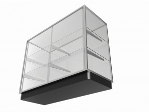 Store Glass Cabinet Showcase 3D मॉडल