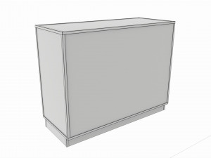 Store Glass Cabinet Showcase 3D मॉडल