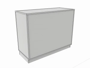 Store Glass Cabinet Showcase 3D Model