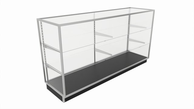 Store Glass Cabinet Showcase Large Modelo 3D .c4d .max .obj .3ds .fbx .stl .blend 