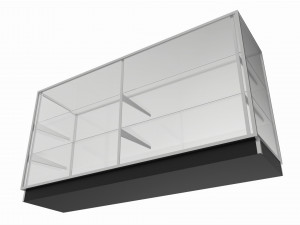 Store Glass Cabinet Showcase Large Modelo 3D
