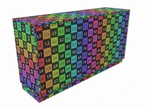 대형 유리 캐비닛 쇼케이스 저장 3D 모델